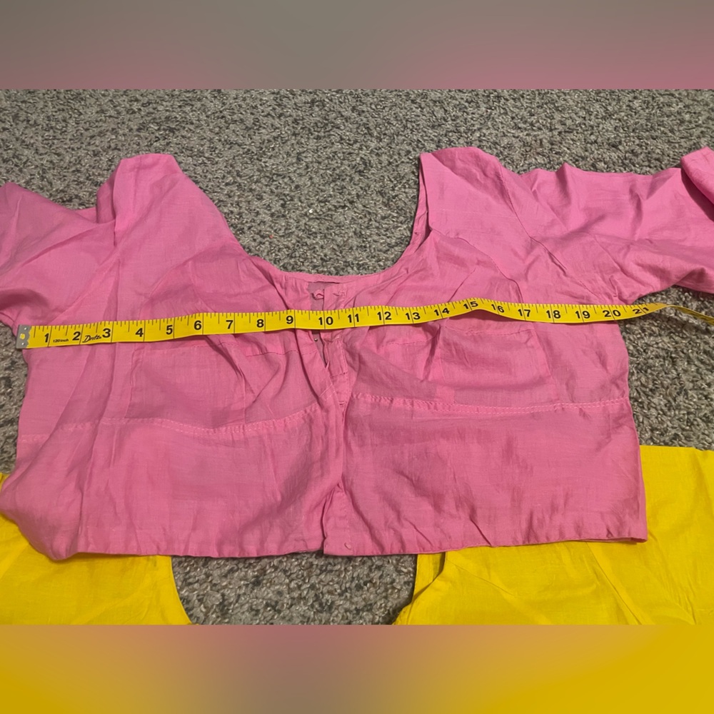 Pink Women's cotton saree blouse size 40